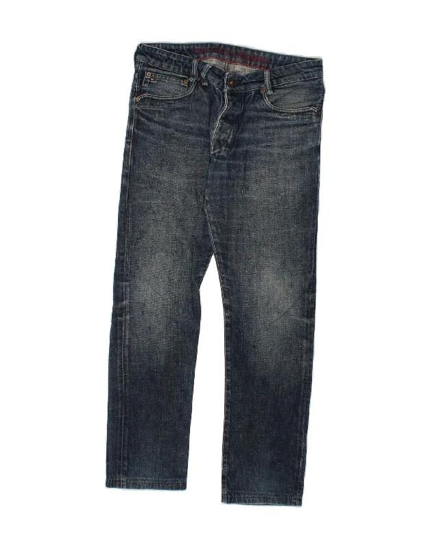TOMMY HILFIGER Mens Low Waist Slim Tapered Jeans W32 L30 Blue Comfortable Flare Leg Jeans TOMMY HILFIGER Mens Low Waist Slim Tapered Jeans W32 L30 Blue Comfortable Flare Leg Jeans