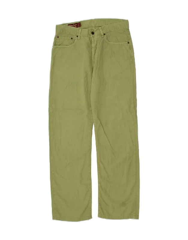 MARLBORO CLASSICS Mens Straight Jeans W34 L31 Green Cotton Comfortable Drawstring Waist Jeans MARLBORO CLASSICS Mens Straight Jeans W34 L31 Green Cotton Comfortable Drawstring Waist Jeans