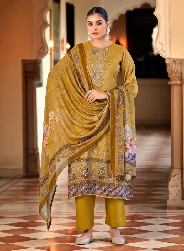 Party Wear Pure Muslin Unstitched Suit Dress Material for Ladies Tunics Seasonal trendy Party Wear Pure Muslin Unstitched Suit Dress Material for Ladies Tunics Seasonal trendy