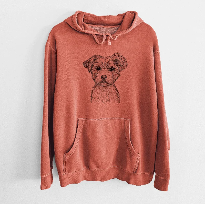Bare William Mitchell Newman the Yorkshire Terrier - Unisex Pigment Dyed Hoodie Graphic Hoodie Design Print Bare William Mitchell Newman the Yorkshire Terrier - Unisex Pigment Dyed Hoodie Graphic Hoodie Design Print