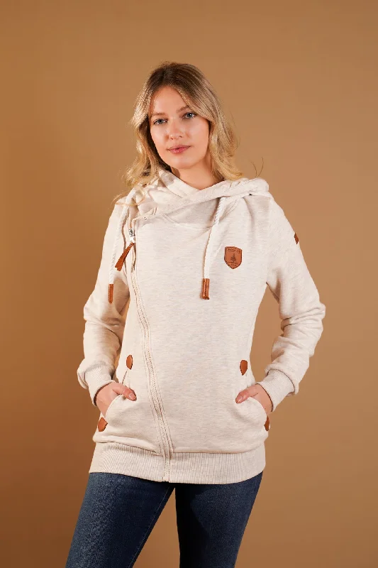 Athena Heather Oatmeal Hoodie