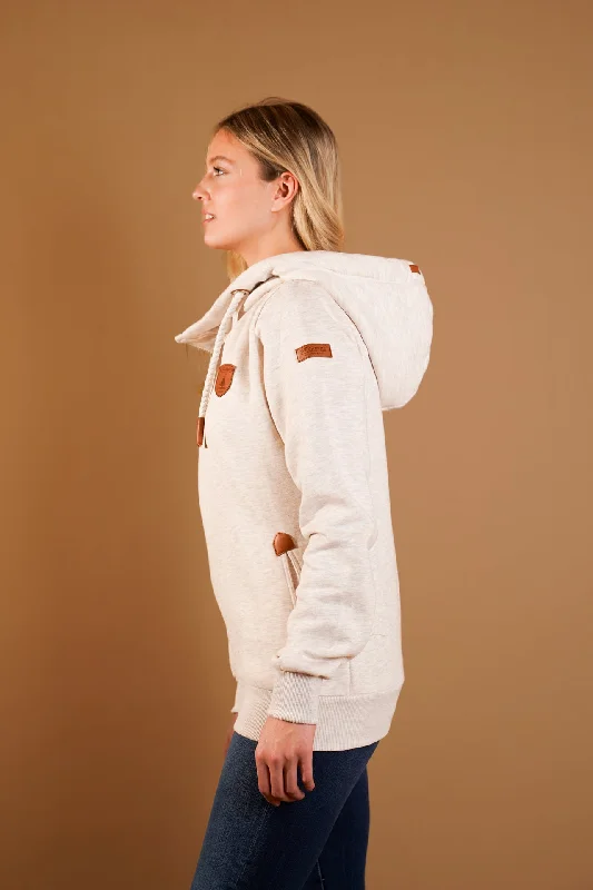 Athena Heather Oatmeal Hoodie