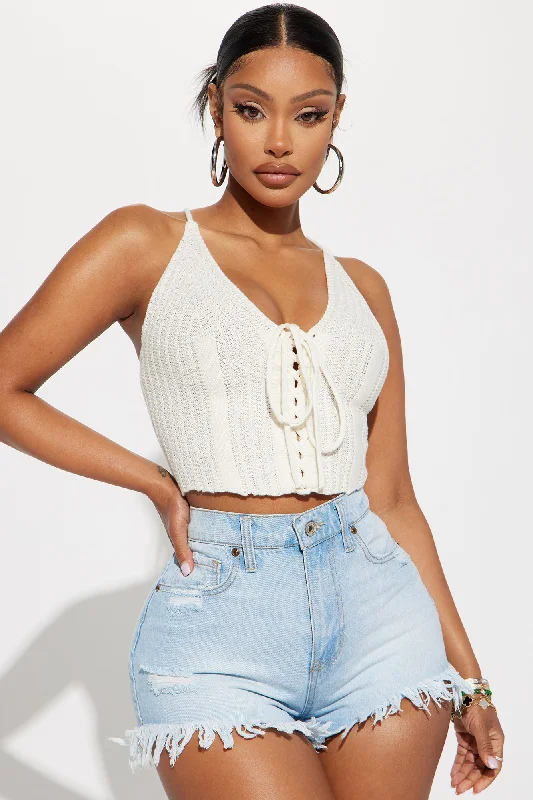 Camilla Crochet Top - Ivory