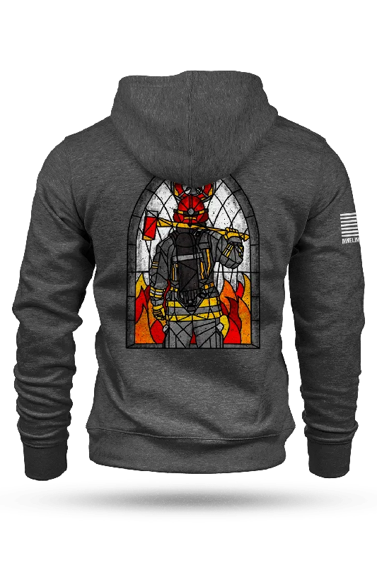 Stained Glass Firefighter - Hoodie