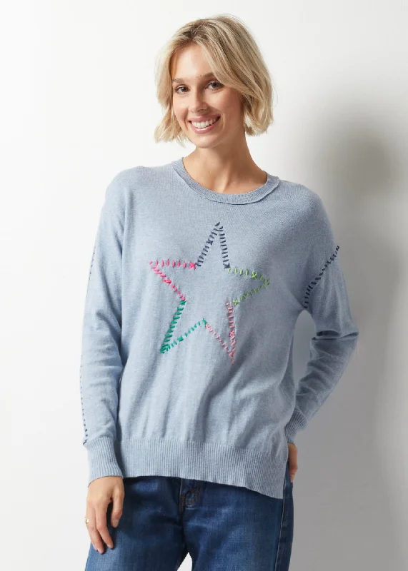 Star Sweater - Chambray