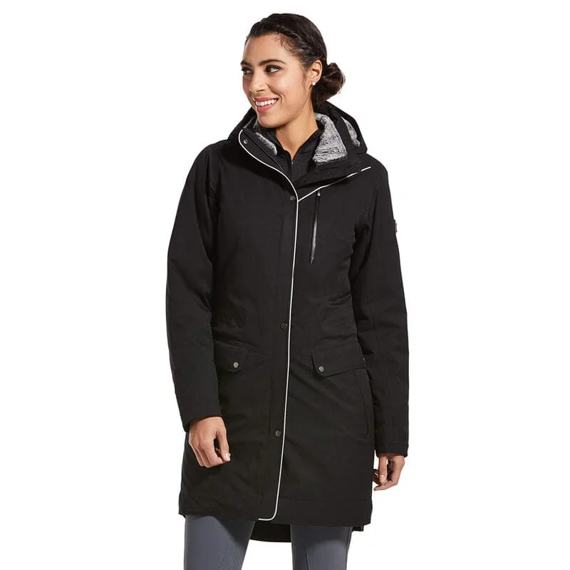 Ariat Ladies Tempest Long Insulated H20 Parka Black