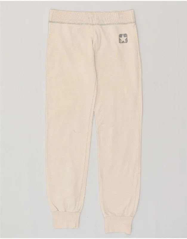 CONVERSE Womens Tracksuit Trousers Joggers UK 10 Small Beige