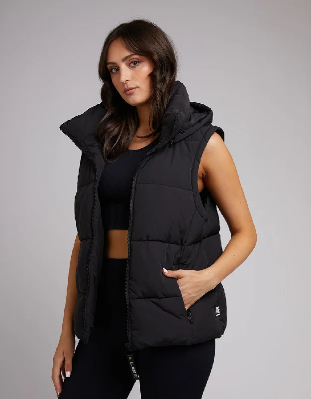 Remi Luxe Puffer Vest | Black