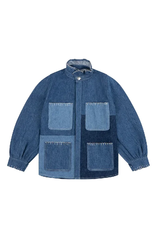 seventy + mochi Pablo Jacket Patched Denim