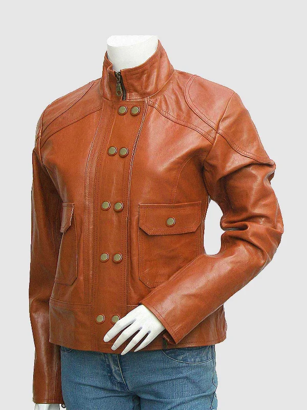 Vintage Tan Leather Jacket