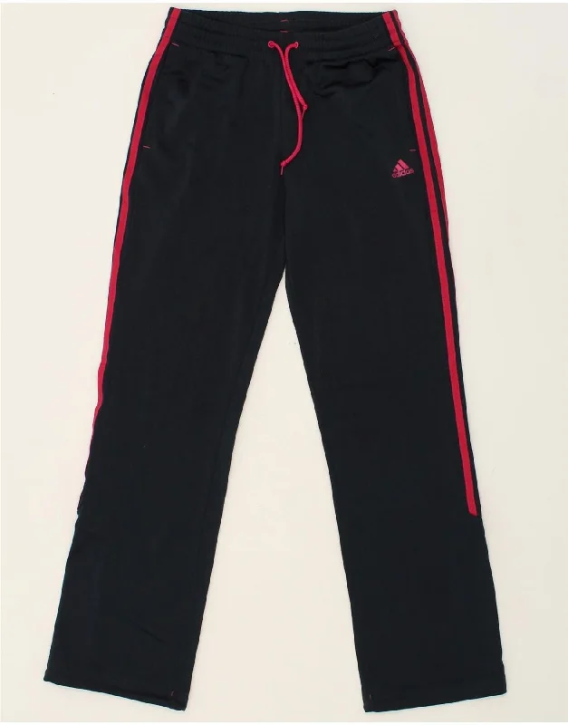 ADIDAS Womens Tracksuit Trousers UK 4/6 XS Black Polyester