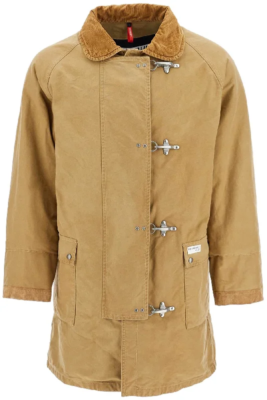 padded canvas jacket coat MAM1449269LUC4 BEIGE