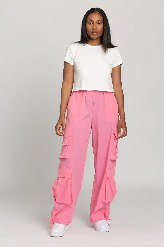 Pink Parachute Pants