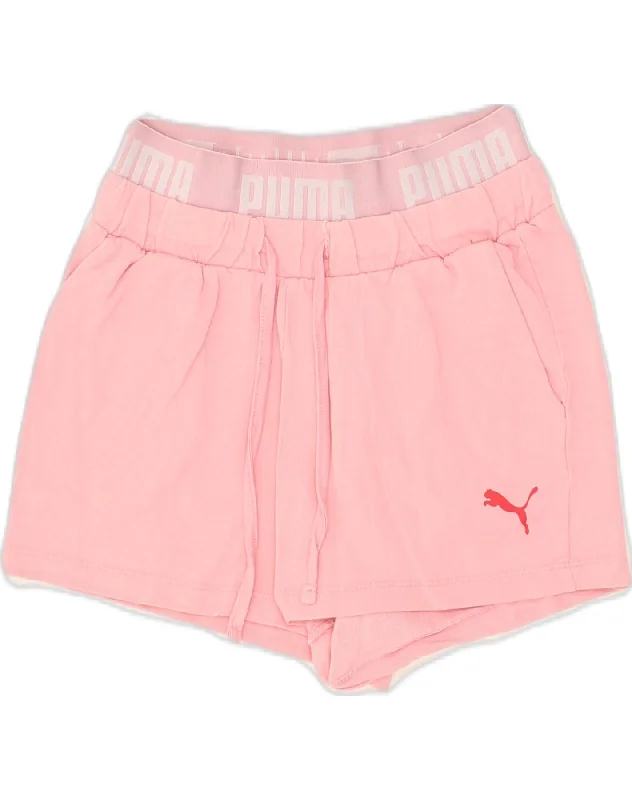 PUMA Womens Sport Shorts UK 6 XS Pink Polyester