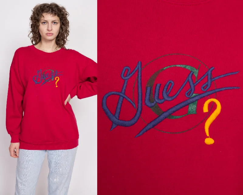 90s Guess ? Red Sweatshirt - One Size