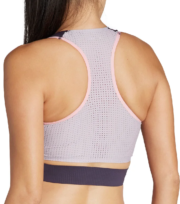 adidas Adizero Promo Womens Running Crop Top - Purple