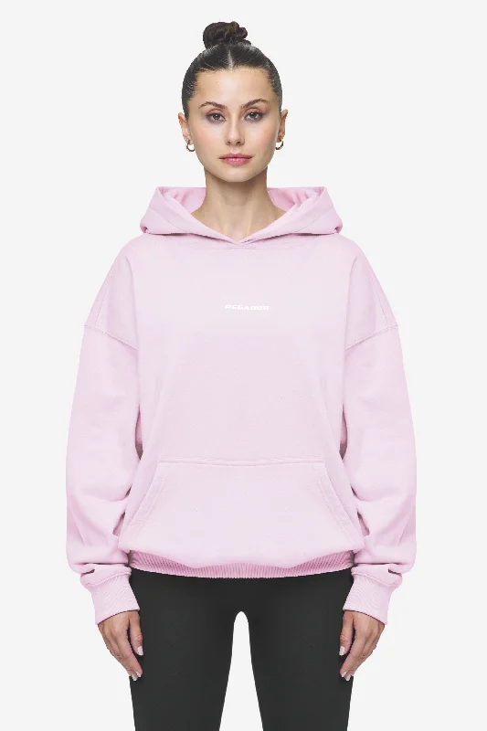 Clarita Logo Oversized Hoodie Washed Bubblegum White Gum