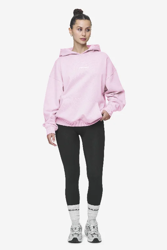 Clarita Logo Oversized Hoodie Washed Bubblegum White Gum