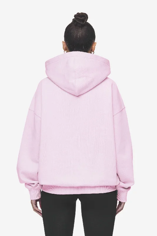 Clarita Logo Oversized Hoodie Washed Bubblegum White Gum