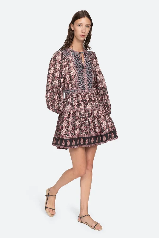 Donna Long Sleeve Mini Dress