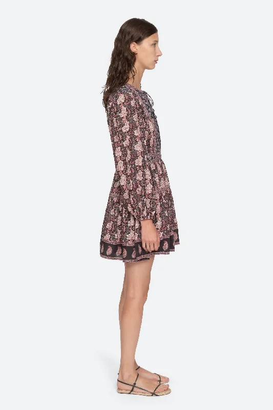 Donna Long Sleeve Mini Dress