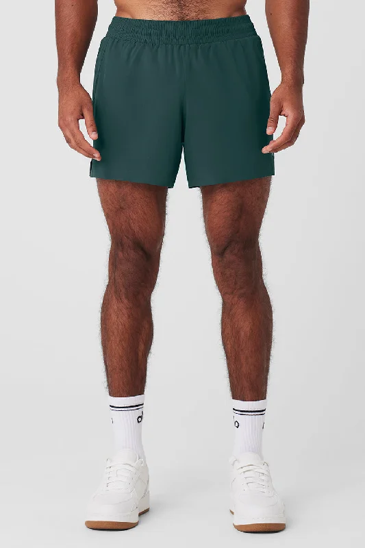 5"" Adapt Running Short - Midnight Green