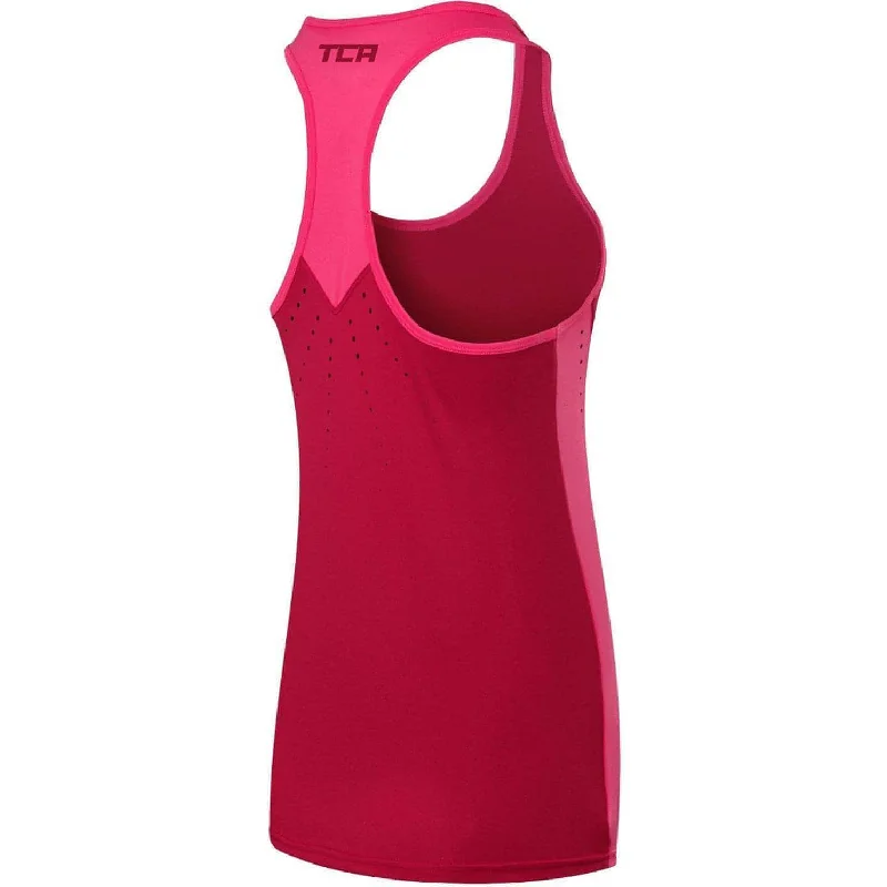 TCA Laser Tech Lightweight Womens Running Vest - Pink