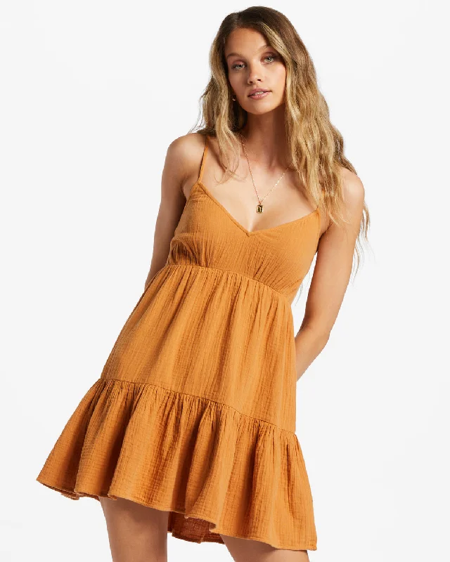 Wave After Wave Mini Dress - Summer Spice