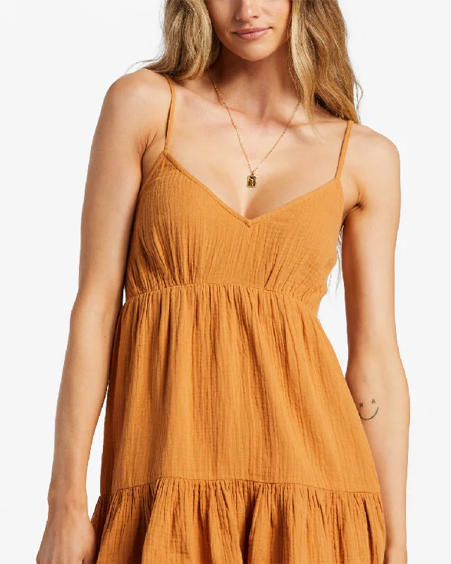 Wave After Wave Mini Dress - Summer Spice