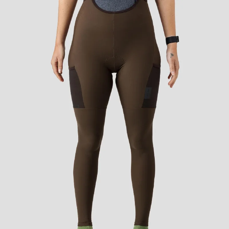 Women's Droptail Thermal Cargo Bib Tight - Espresso