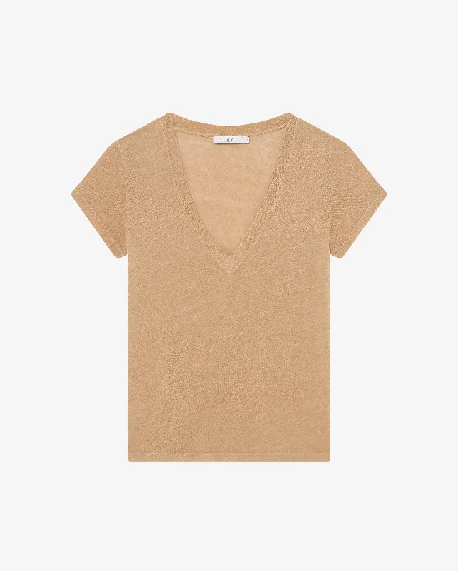 RODEO LOW-CUT T-SHIRT / BEIGE