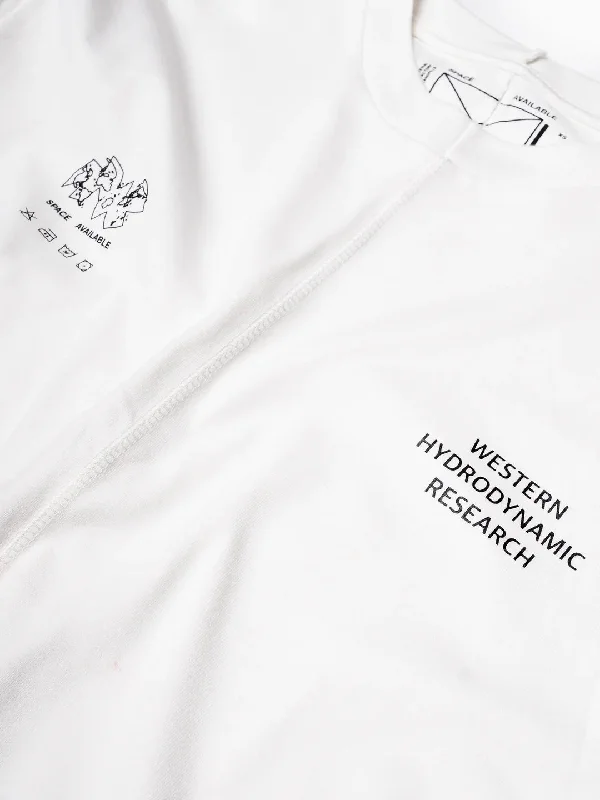 Space Available X Western Hydrodynamics Research Logo T-shirt - White