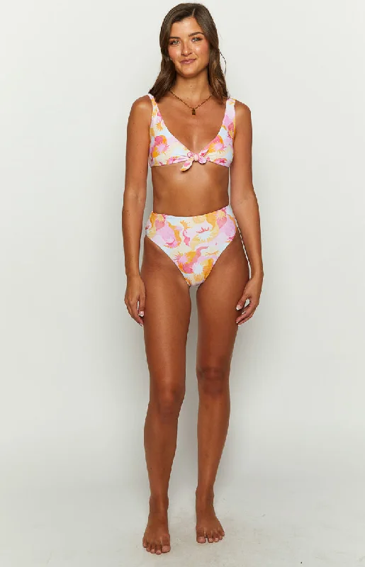 9.0 Swim St Lucia Wavy Sun Multi Print Bikini Top