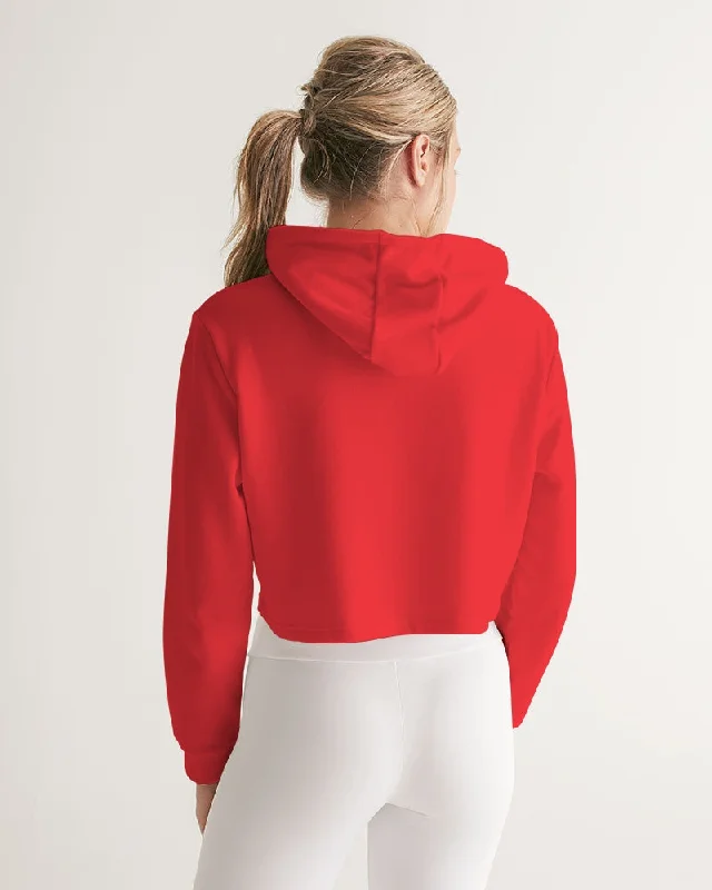 AKH Red Women's Cropped Hoodie