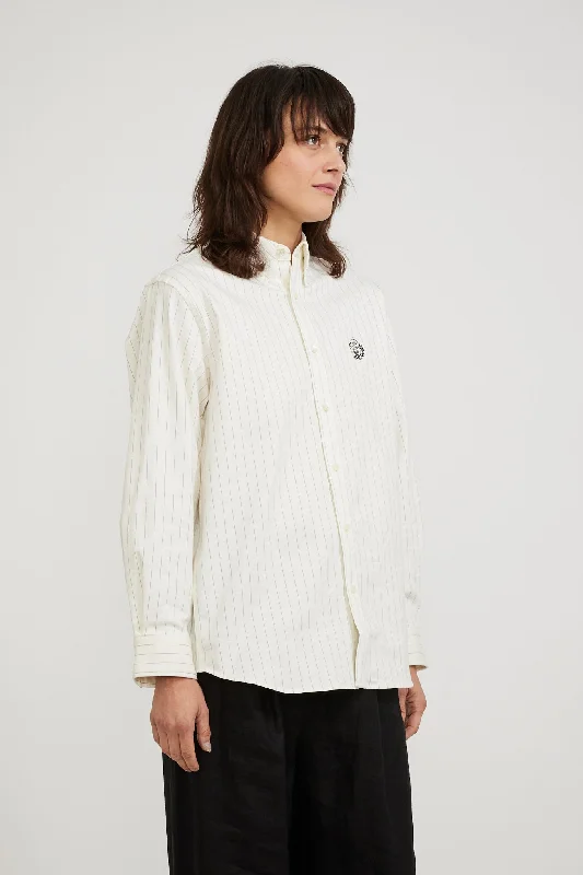 Classic Boyfriend Shirt White Stripe