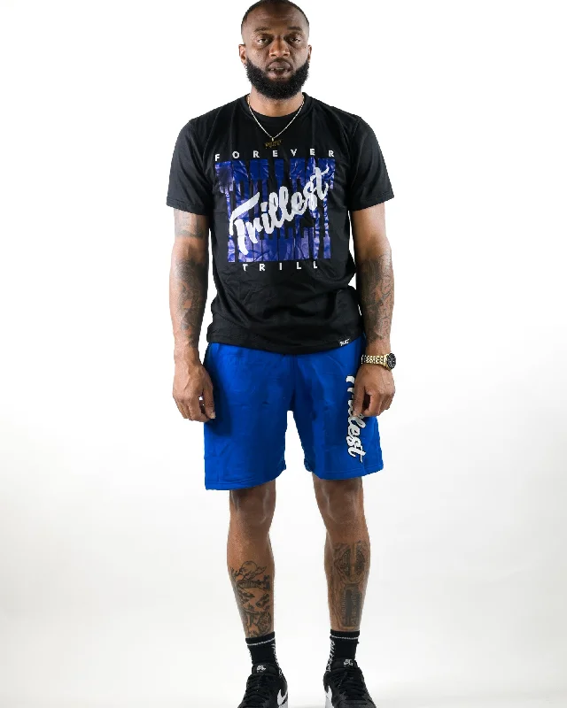 Cursive Trillest Logo Tee -Black/Royal/White