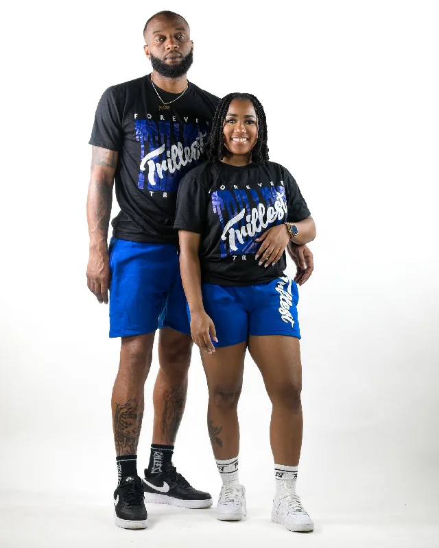 Cursive Trillest Logo Tee -Black/Royal/White