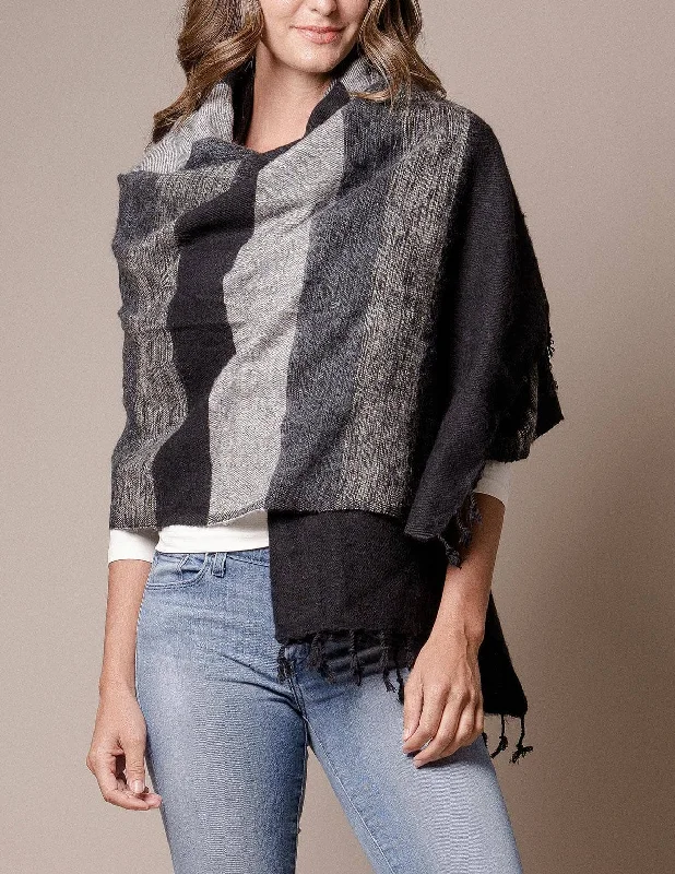 Himalayan Yak Wool Wrap - Stone