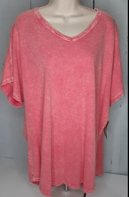 Jess & Jane M91- Coral-Pink -Women's Top