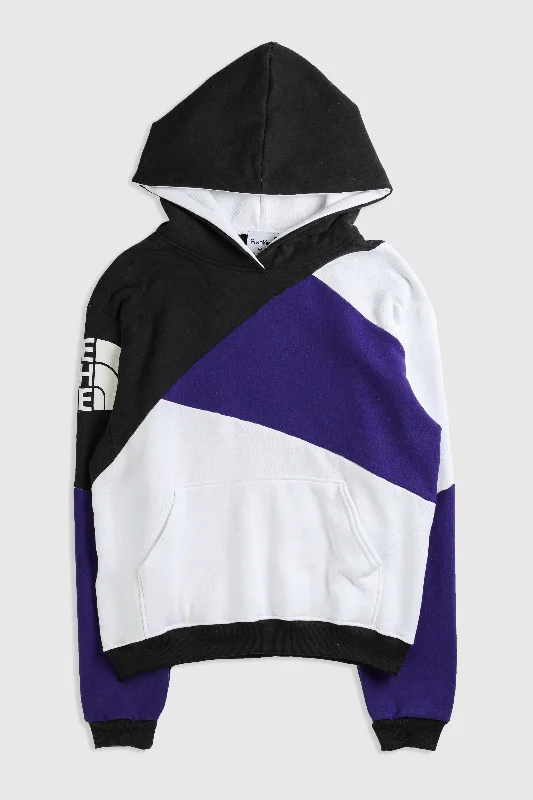 Rework North Face Patchwork Sweatshirt - M