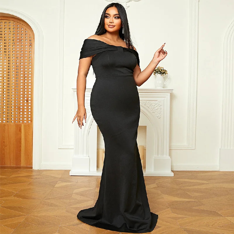 Plus Size Women Long Maxi Evening Dress