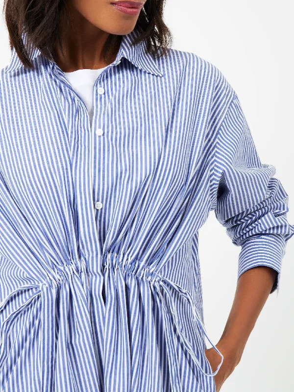 Rhodes Stripe Poplin Shirt Dress