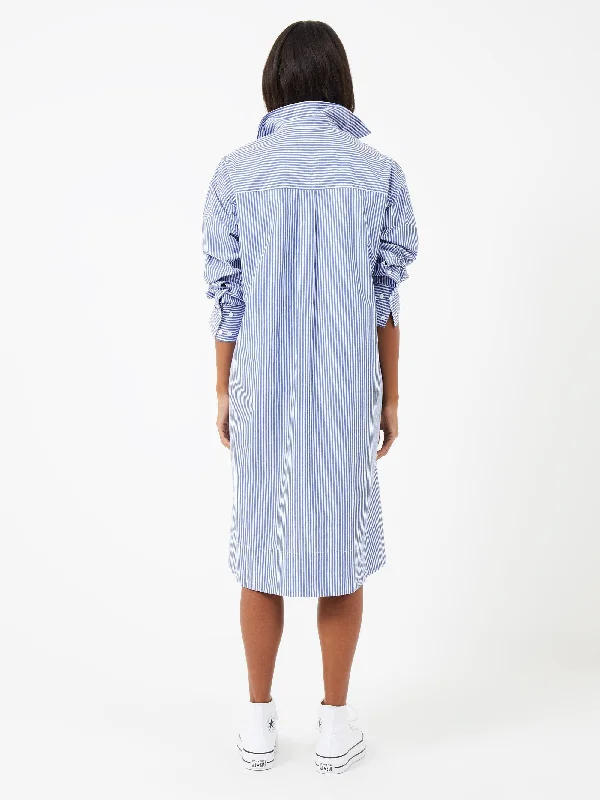 Rhodes Stripe Poplin Shirt Dress