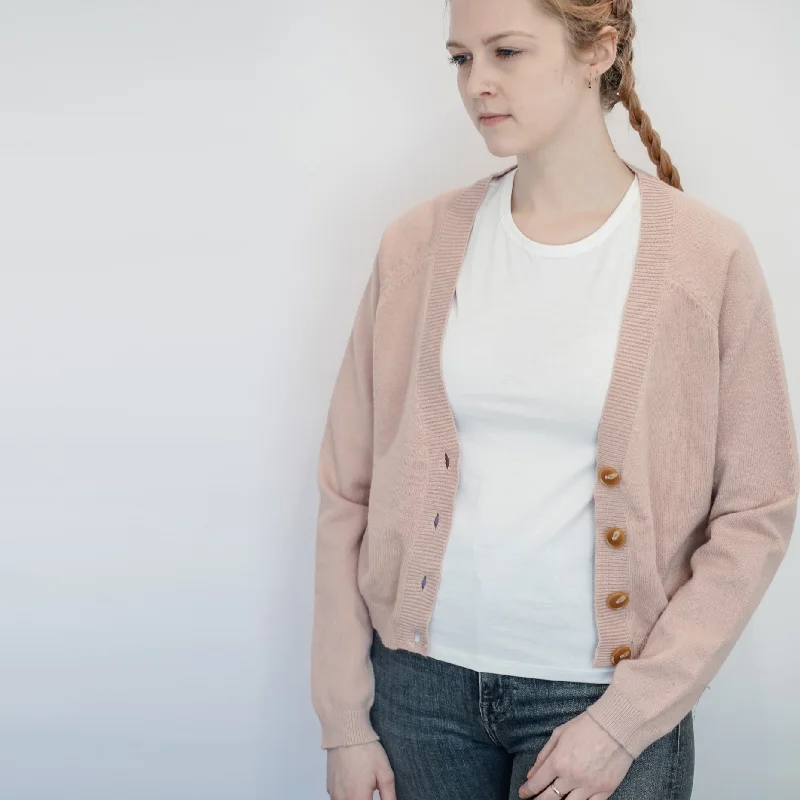 Long Sleeve Cardigan (Blush)