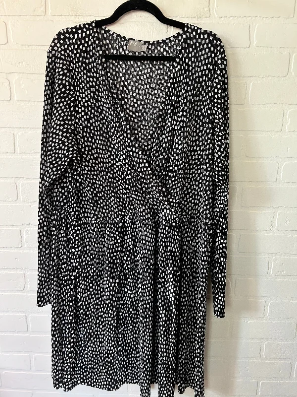 Black & White Dress Casual Short Asos, Size 1x