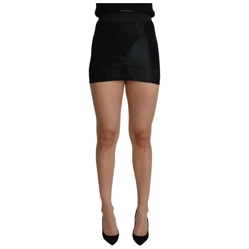 Dolce & Gabbana Elegant High Waist Mini Underskirt