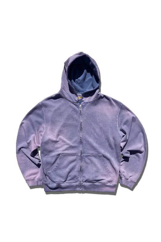 Exclusive Cross Country Zip Hoodie - Distressed Lavender Haze