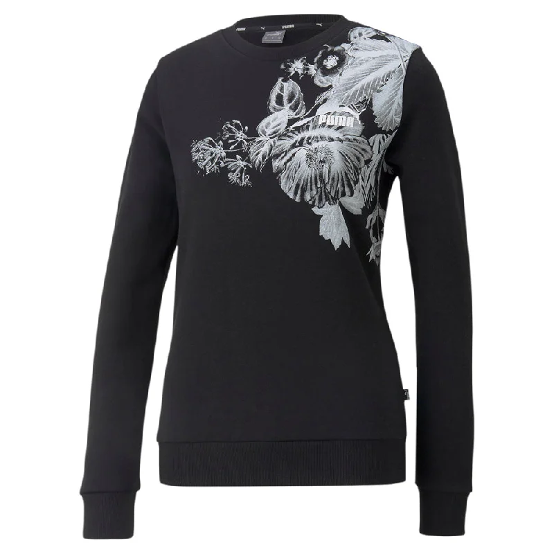 Frozen Flower Crew Neck Sweatshirt