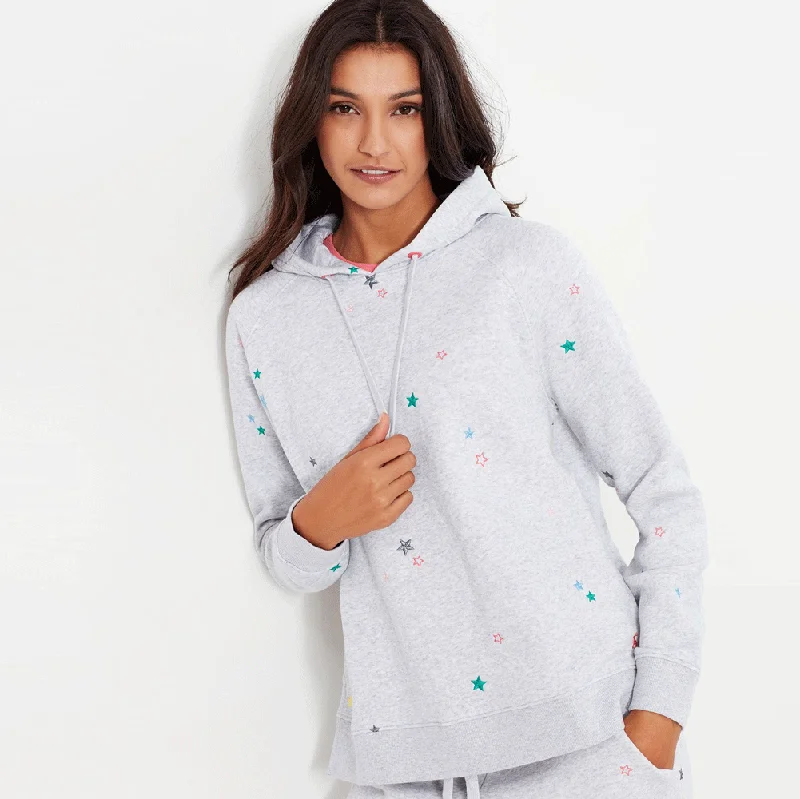 Joules Ladies Rowley Embroidered Raglan Hooded Sweater