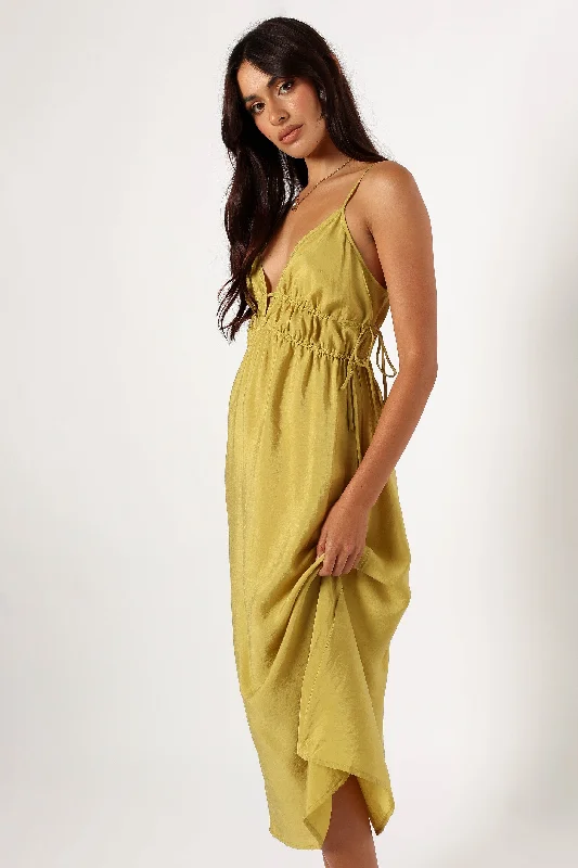 Layton Midi Dress - Olive